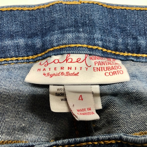 Isabel Maternity Skinny Crop Jeans, Size 4 - Picture 6 of 7
